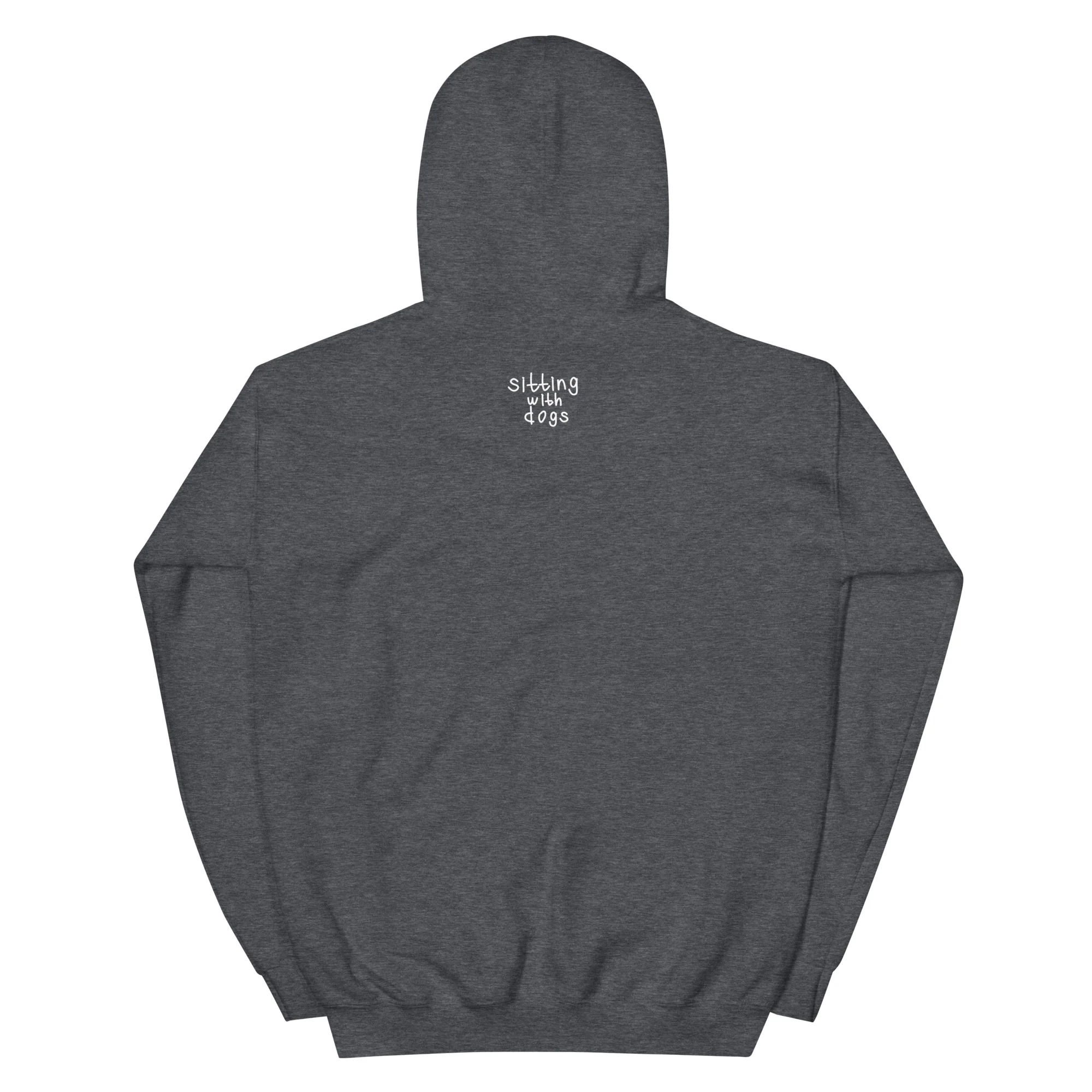 Sitting with Dogs [Pumpkin] Unisex Hoodie - Image 7